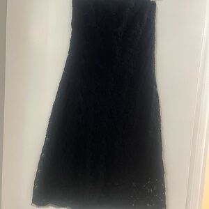 Poleci Elegant Black Lace Dress